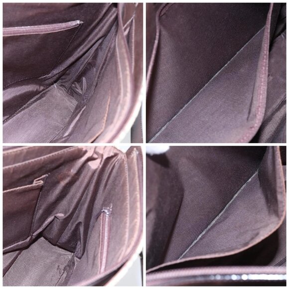 BURBERRY Nova Check Tote Bag Canvas Beige Silver Auth BA7138 - Picture 15 of 16